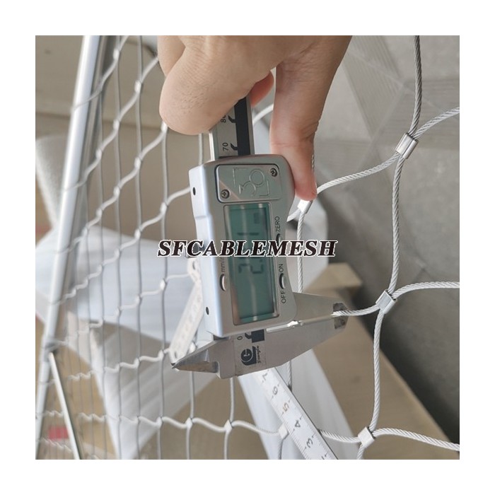 Stainless steel ferrule cable mesh with frame