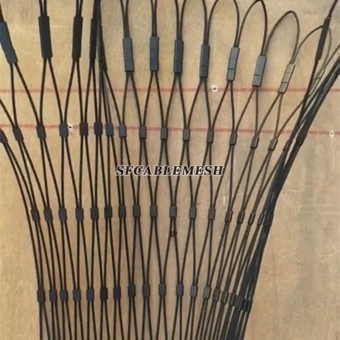 Black Oxide Wire Rope Mesh