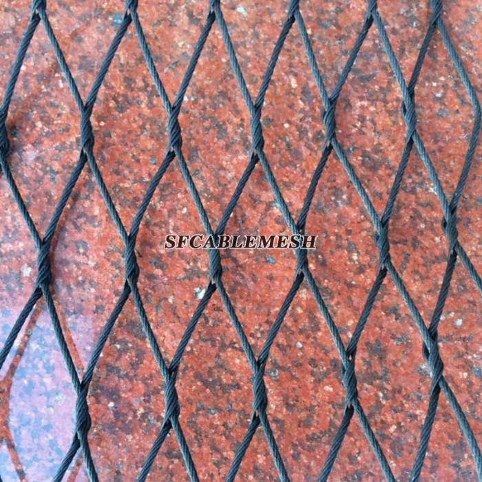 Black Oxide Wire Rope Mesh