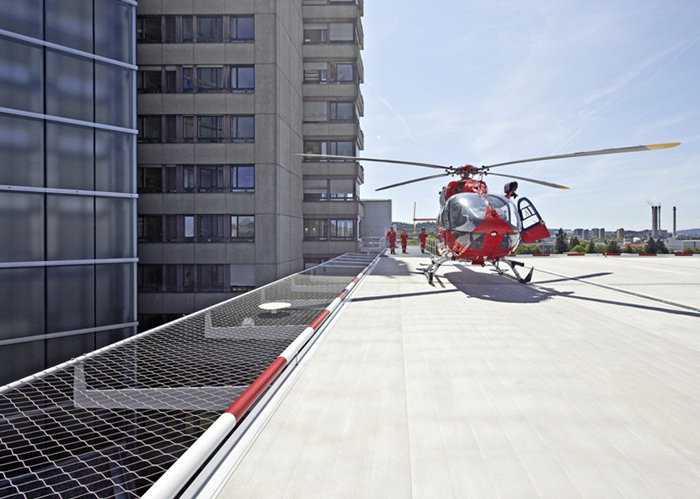 Stainless steel cable helipad mesh