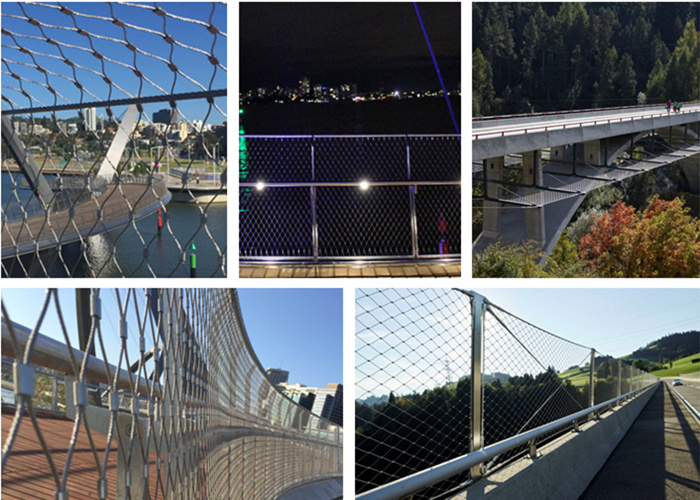 stainless steel bridge balustrade mesh